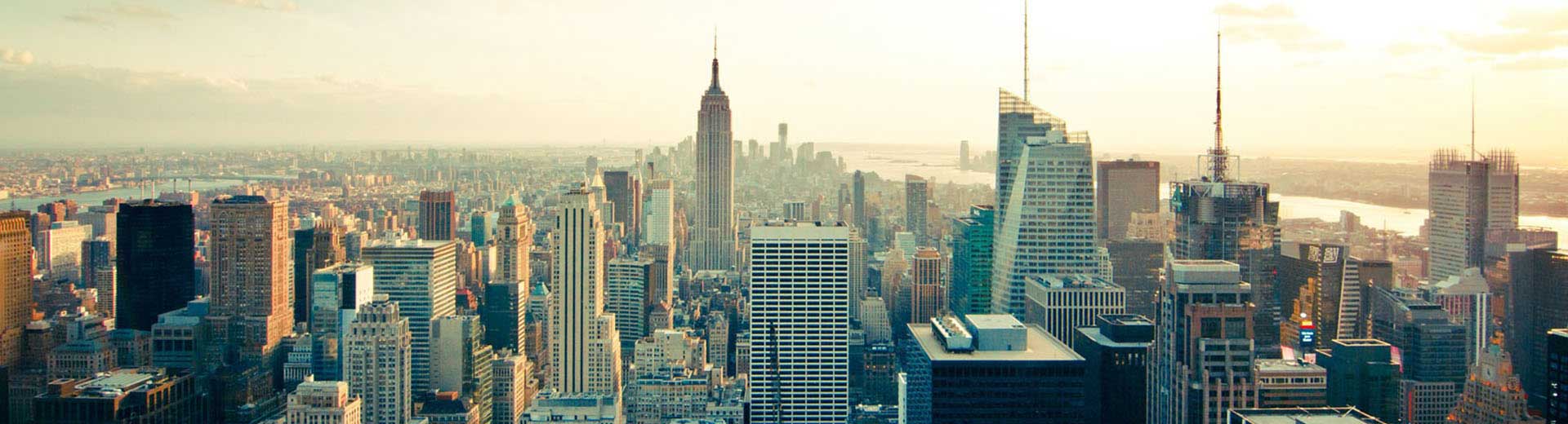 Aerial view of New York City.